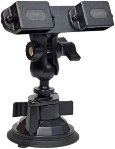 HYSHIKRA Handheld Radio Mount, Suction Cup Walkie-Talkie Holder Bracket Windshield/Dashboard Compatible with Kenwood Baofeng UV5R Motorola Talkabout Midland Cobra Yaesu Two Way Radio