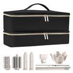 Double-Layer Travel Case for Shark Flexstyle, Carrying Case for Supersonic Hair Dryer/Airwrap, Waterproof Storage Case Travel Organiser Bag for Shark Speedstyle Flexstyle HyperAir Dryer