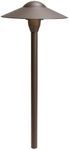 Kichler Lighting 15310AZT 1-Light 12-Volt Dome Path and Spread Light, Textured Architectural Bronze