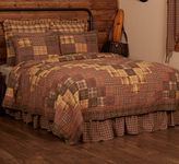 VHC Brands Quilt, Cotton, Russet Brown, Luxury King