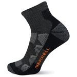 Merrell Men's and Women's Moab Hiking Mid Cushion Socks-1 Pair Pack-Coolmax Moisture Wicking & Arch Support, Ankle - Charcoal, Large-X-Large