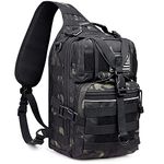 G4Free Tactical Sling Backpack Big Molle EDC Range Bag Pack Assault Military Shoulder Rucksack One Strap Daypack for Concealed Carry