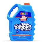JOYIN 100 Oz Concentrated Bubble Solution (up to 8 Gallon) for Large Party in Summer Celebrations, Party Favor, Bubble Summer Toy, Classroom Prizes, Easter (Blue)