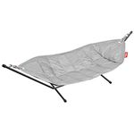 Fatboy Headdemock Hammock with Stand - Double 2 Person Hammock - Hammock with Easy to Assemble Metal Frame - Outdoor Hammock - Max Load Capacity 150 kg - Light grey