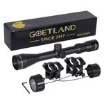 Goetland Rifle Scope 3-9x40 SFP Crosshair R4 Reticle with Ring Mounts for Air Gun Airsoft Hunting Tactical