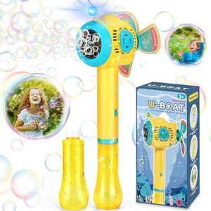 Britik Toy for Children 3-8 Years: Bubble Machine, Bubble Wand 3 4 5 6 7 8 9 10 Years Children's Toy Birthday Gifts Bubble Toy Outdoor Party Wedding
