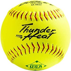 Dudley 12" USASB Thunder Hycon Leather Slowpitch Softball - 12 Pack