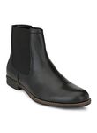 Delize Black/Tan Chelsea Ankle Boots for Men's (9, Black)