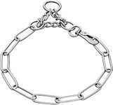 Sprenger Chain Collar Long Link Chain with 1 Snap Hook and Pull Limiter Stainless Steel 3 mm for Dogs up to 50 kg (54 cm)