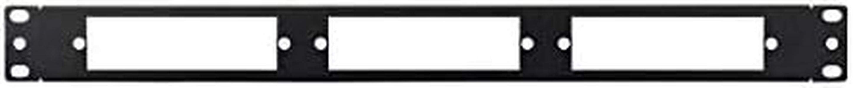Monoprice Monoprice 135995 Blank Fiber Patch Panel - 19 Inch | 3LGX Cassettes 1U, 16 Gauge Steel, 135995