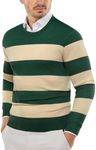 COOFANDY Men's Crew Neck Sweater Slim Fit Lightweight Sweatshirts Knitted Pullover for Casual Or Dressy Wear