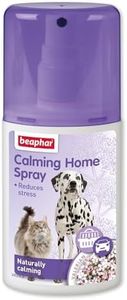 Beaphar - Herbal Calming Home Spray - Helps Reduce Stress - For Use Around the House & Travelling - Spray on Blankets, Carriers, Pet Bedding, & More - Contains the Natural Herb Valerian - 125ml Spray