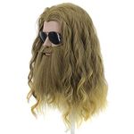 Yuehong Long Blonde Wig Thor Endgame Wig Men Halloween Cosplay Hair Wigs