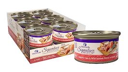 Wellness CORE Signature Selects Grain Free Wet Canned Cat Food, Flaked Skipjack Tuna & Salmon, 2.8-Ounce (Pack of 12)