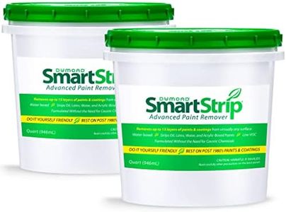 Smart Strip Advanced Paint Remover - Strips Up to 15 Layers of Acrylic, Latex, Oil, & Water-Based Paints, Varnishes, Stains, & Coatings Usually in One Application - DIY Friendly - 2 Quarts