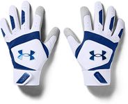 Under Armour Men's Yard 20 Baseball Gloves, White (104)/Royal Blue, Small