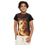 Lion King Boy's Regular Fit T-Shirt (DLK0028.2_Black 3 4 Years)