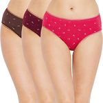 BODYCARE Women's Cotton Briefs (Pack of 3) (400-D-3PCS_Assorted_Large)