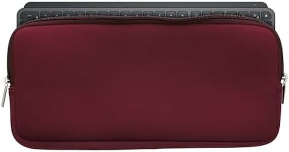 kwmobile Neoprene Case Compatible with Logitech Mx Keys Mini Wireless - Case for Keyboard Soft Travel Sleeve - Berry