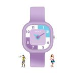 SPIKY Purple Rectangle Analouge Wrist Watch for Kids Girls & Boys | Simple School Watch | Unbreakable Silicone Strap | Childrens Best Birthday Gift | Best Diwali Gift for Kids | Perfect for 3-12 Years