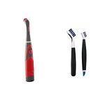 Rubbermaid Reveal Power Scrubber + OXO Good Grips Deep Clean Brush Set | Grout & Tile Bathroom Cleaner and Scrub Brush Bundle