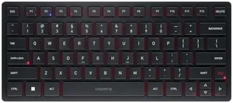 Cherry KW 9200 Mini Wireless Rechargable Compact Keyboard. with Bluetooth 5.0 and Wired Connectivity