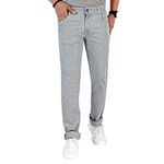 Panttake Men's Regular Fit Denim Strech Steel Grey Jeans (30)