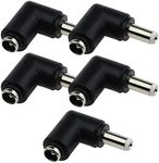 VGOL 5X 5.5mmx2.1mm Female Socket to 5.5mmx2.5mm Male Plug Jack DC Power Adapter Converter Connectors for CCTV Camera Applications