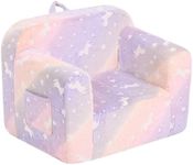 Givjoy Toddler Chair Plush Kids Couch, Comfy Kids Sofa Toddler Lounger Chair for Bedroom, Convertible Toddler Couch for Girls and Boys, Reading Chair for Kids
