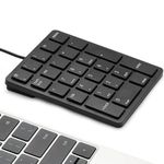 Levieny Wired Numeric Keypad 26 Keys Portable Numpad External Mini Slim Number Pad, Magicforce Financial Accounting Numpad for Laptop Desktop Computer PC, Surface Pro Notebook