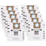 10 Pack Replacement Type E Vacuum Filter Bags for 5-8 Gallon Vacuum Disposable Dust Collection Bags, Replace Part #90661 9066100 90671 9067100