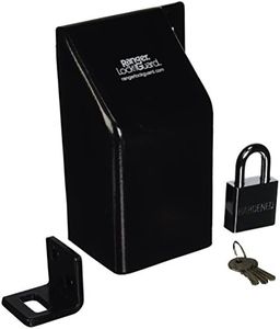 Ranger Lock RGLB-1L Lock Box with 1-Inch Hardened Steel Lock, Black