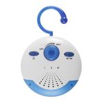 Orivin Waterproof Shower Radio Mini Portable FM Radio with Built in Speaker and Antenna Long Battery Life for Bathroom Kitchen Outdoor