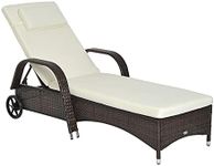 Outsunny Wicker Chaise Lounge, Outd