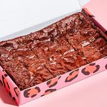 Cake or Death Sea Salt Brownie Box with 6 Brownies | Letterbox Friendly Chocolate Brownies | Delicious Brownie Gift Box | Ultimate Food Gifts for Brownie Lovers |