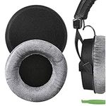 Geekria Comfort Velour Replacement Ear Pads for Beyerdynamic DT440 DT770 DT790 DT797 DT860 DT880 DT990 T5P T70 T90 HS200 HS400 HS800 MMX300 RSX700 Headphones Ear Cushions, Headset Earpads (Grey)