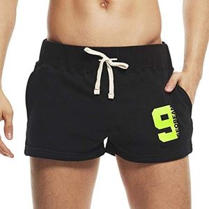 Doublehero SEOBEAN Short de Sport à Domicile pour Hommes d'été décontracté Noir XL