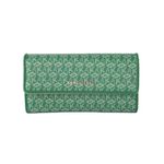 Anne Klein AK Cube Logo Flap Wallet, Palm Leaf Tonal/Palm Leaf, One Size, Ak Cube Logo Flap Wallet