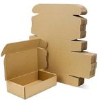 Box Brother 3 Ply Brown Flap Corrugated Packaging Box Size: 8x4x2 Length 8 inch Width 4 inch Height 2 inch 3Ply Corrugated Packaging Box (Pack of 25)