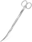 VORESTIC Long Aquarium Scissors for Plants 9.8 inches, Aquascaping Scissors Curved, Aquarium Plant Trimmer, Aquascape Tools, Terrarium Tools for Plants