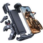 VICSEED 2024 Newest Bike Phone Holder- [Anti-Theft &Secure Lock] 360° Anti-Shake Bike Phone Mount Metal Motorcycle Phone Mount Handlebar Cell Phone Holder for Bike Bicycle Scooter for iPhone &Android