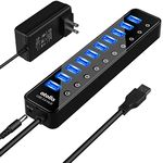 atolla USB 3.0 Hub Powered，10 Ports USB 3.0 Data Hub