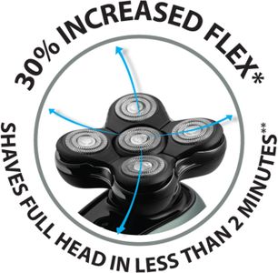 Remington RX7 Electric Head Shaver – Cordless Wet & Dry Grooming