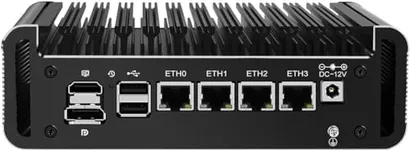 HKUXZR Firewall Appliance Mini PC, Intel Celeron J6413 2*M.2 Nvme Quad Core 4xIntel I226 2.5G Ethernet VPN Router PC AES-NI HDMI DP 4/8/16/32/64GB DDR4 512GB M.2 Nvme (NO RAM NO SSD)