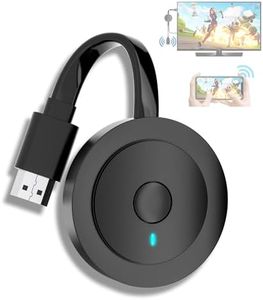 4K Wireless HDMI Display Dongle Adapter 1080P, WiFi Streaming Movies, Shows Receiver for i-Phone, i-Pad, Android, Tablet, Laptop, Window to HDTV/Monitor/Projector, Compatible Miracast, Air Play, DLNA