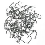 100 x Fishing Hooks Size 8 Curve Shank Carp Hair Rigs Game Coarse Salmon Trout Silver Roach Bass Sea River