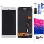 NuFix LCD Replacement for Google Pixel XL 5.5" Screen Glass LCD Display Touch Digitizer Assembly with Adhesive and Tools Pixel XL G-2PW2100 G-2PW2200 G-2PW2100 G-2PW2200 White