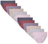 Fruit of the Loom Women's Beyondsoft Bikini, Pack of 12 Underwear, Cotton Blend-12 Pack, XS/S