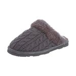 Bearpaw Women's Effie Flat Slipper Charcoal 9 B(M) US