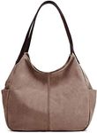 Hiigoo Fashion Women's Multi-pocket Cotton Canvas Handbags Shoulder Bags Totes Purses, 2# Brown, One Size